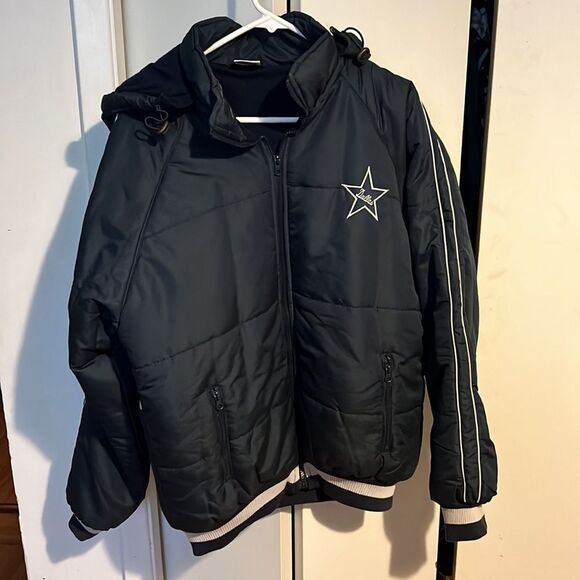 Vintage NFL Football Dallas Cowboys navy blue Winter Coat Men’s Large Jacket - Picture 8 of 8